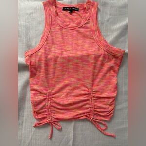 Almost Famous Pink and Orange Crop Top